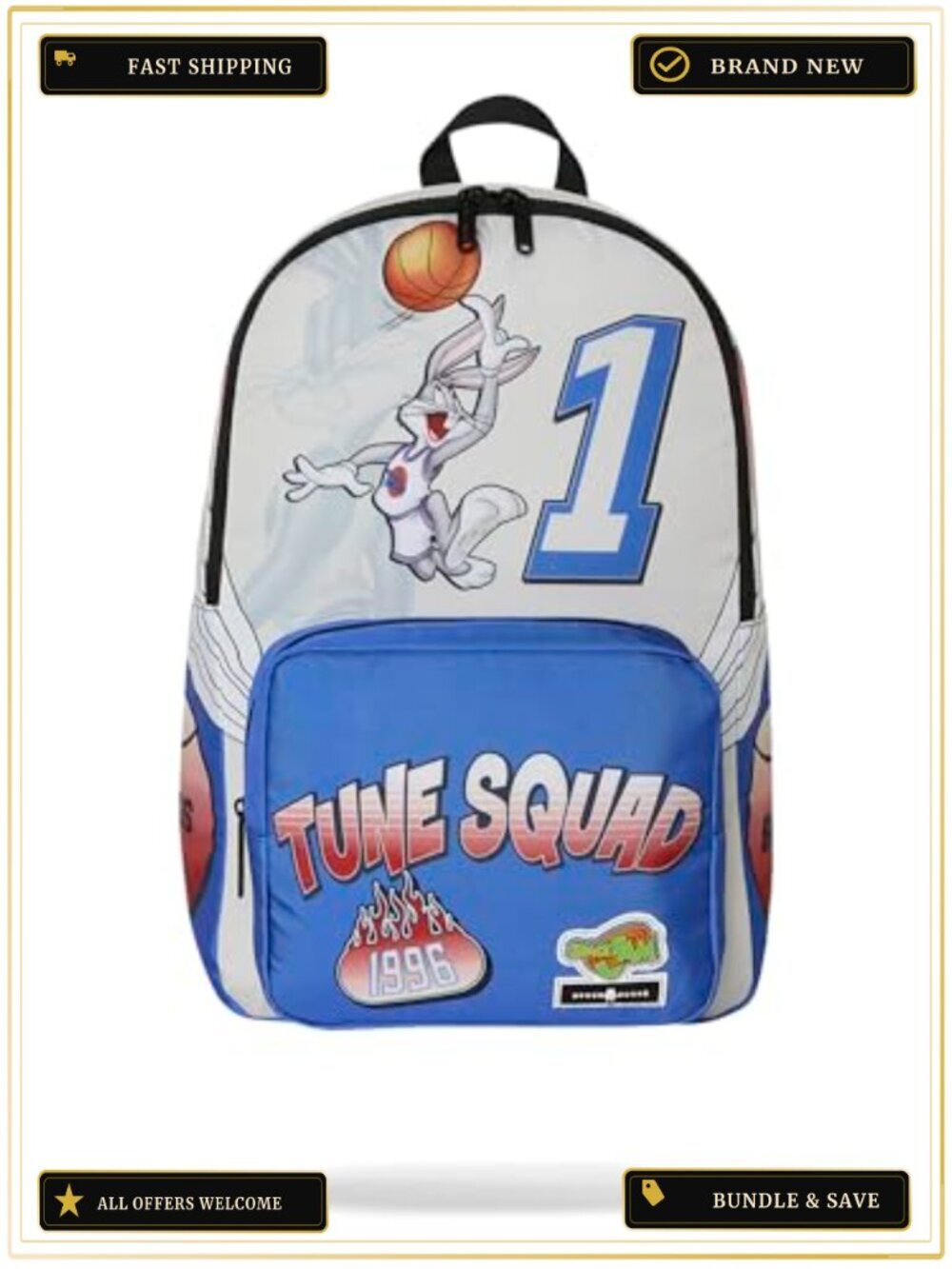 Looney Tunes Space Jam Multipurpose Backpack Large 18.5" Unisex